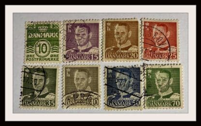 Denmark Scott # 318-324/326 Used