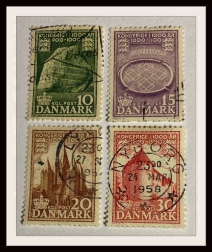 Denmark Scott # 342-345 Used