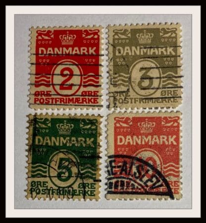 Denmark Scott # 58-59/61-62 Used