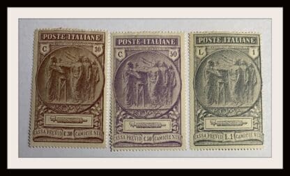 Italy Scott # 133-135 Mint Hinged