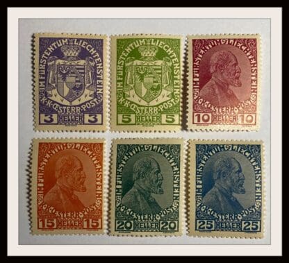 Liechtenstein Scott # 4-9 Mint Never Hinged