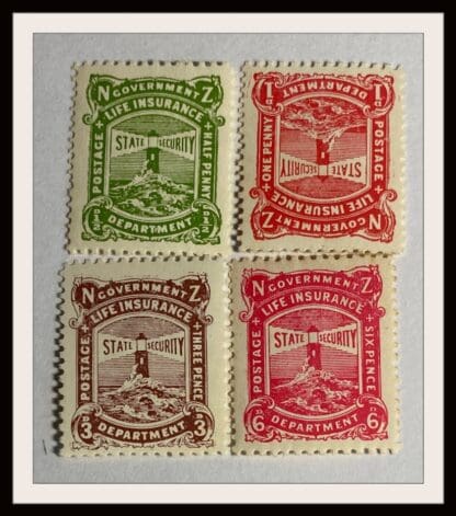 New Zealand Scott # OY24-OY25/OY27-OY28 Mint Hinged