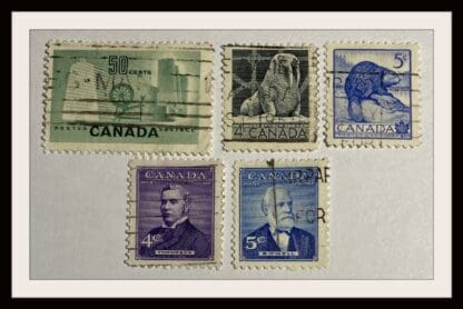 Canada Scott # 334-336/349-250 Used