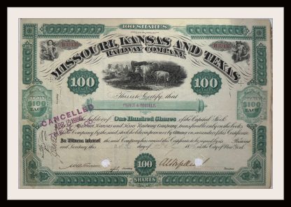 Missouri Kansas and Texas Railway Company (Issues of 1886-87)