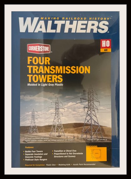 Walthers 4 Transmission Line Towers NIB