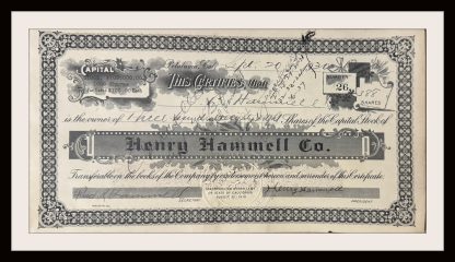 Henry Hammell Company Stock