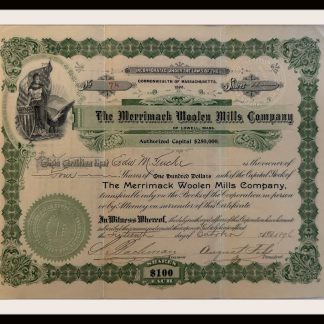 The Merrimack Woolen Mils Company Issued