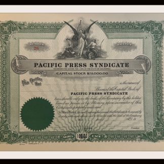 Pacific Press Syndicate Unissued