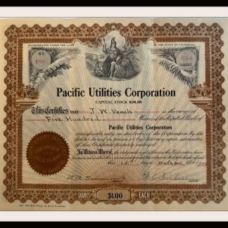 Pacific Utilities Corporation Issued