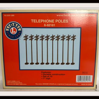 Lionel # 6-62181 Telephone Poles (10)