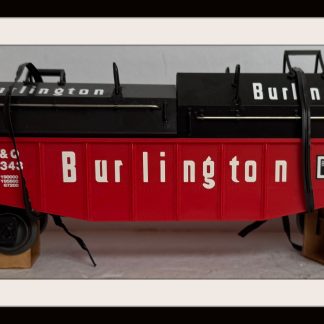 Lionel Burlington Gondola with Coil covers # 6-16343 New Old Stock