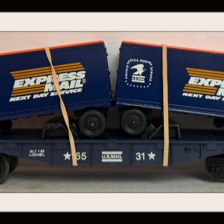 Lionel Express Mail Flatcar with Trailers # 6-6531 New Old Stock