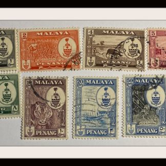 Malaya Penang Scott # 56-63 Used